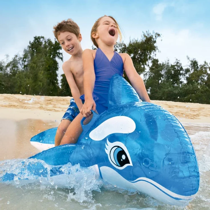 Intex Reittier Smiling Kleiner Wal Wasserspielzeug Schwimmtier Reiter aufblasbar - Preisvergleich – Bild 2
