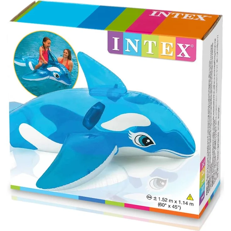 Intex Reittier Smiling Kleiner Wal Wasserspielzeug Schwimmtier Reiter aufblasbar - Preisvergleich – Bild 3