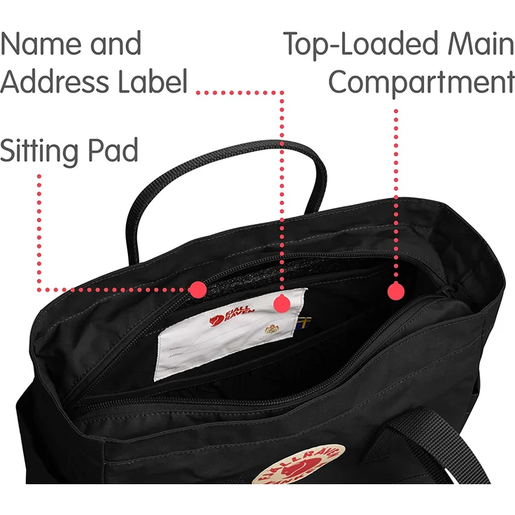 Fjällräven Kanken Totepack Black, Größe 14l - G-1000® Reisetasche;, Farbe Schwarz – Bild 5