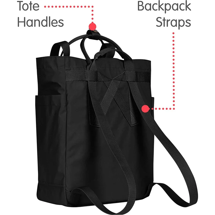 Fjällräven Kanken Totepack Black, Größe 14l - G-1000® Reisetasche;, Farbe Schwarz – Bild 3