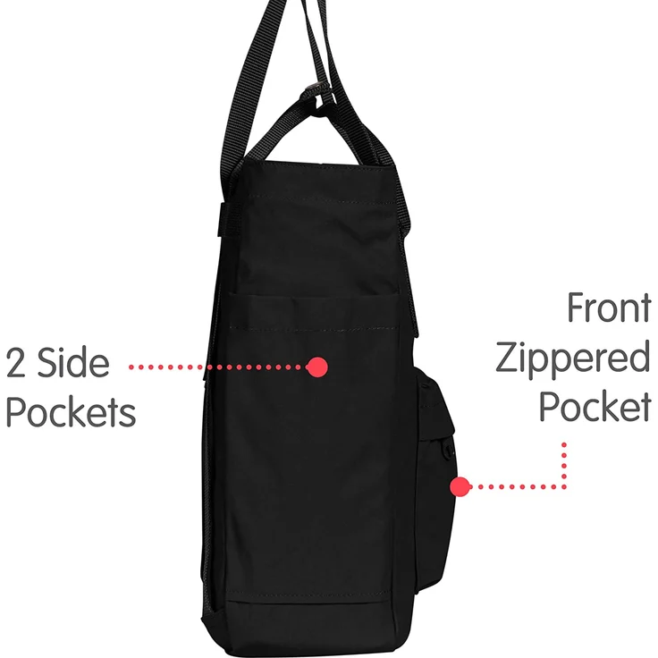 Fjällräven Kanken Totepack Black, Größe 14l - G-1000® Reisetasche;, Farbe Schwarz – Bild 4