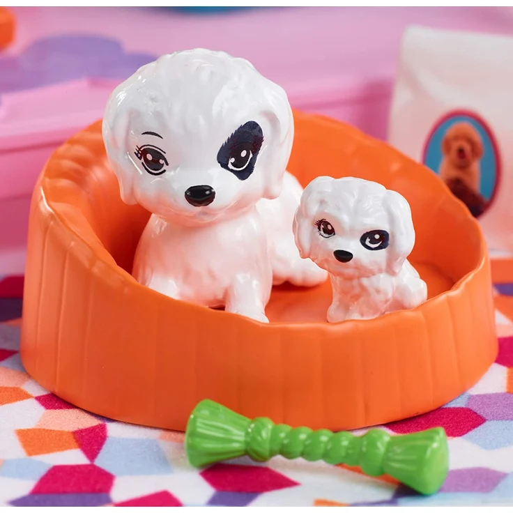 Barbie FXG34 - Möbel Spielset Hundehütte mit Hundemama und Welpe, Puppenzubehör Spielzeug ab 3 Jahren – Bild 5
