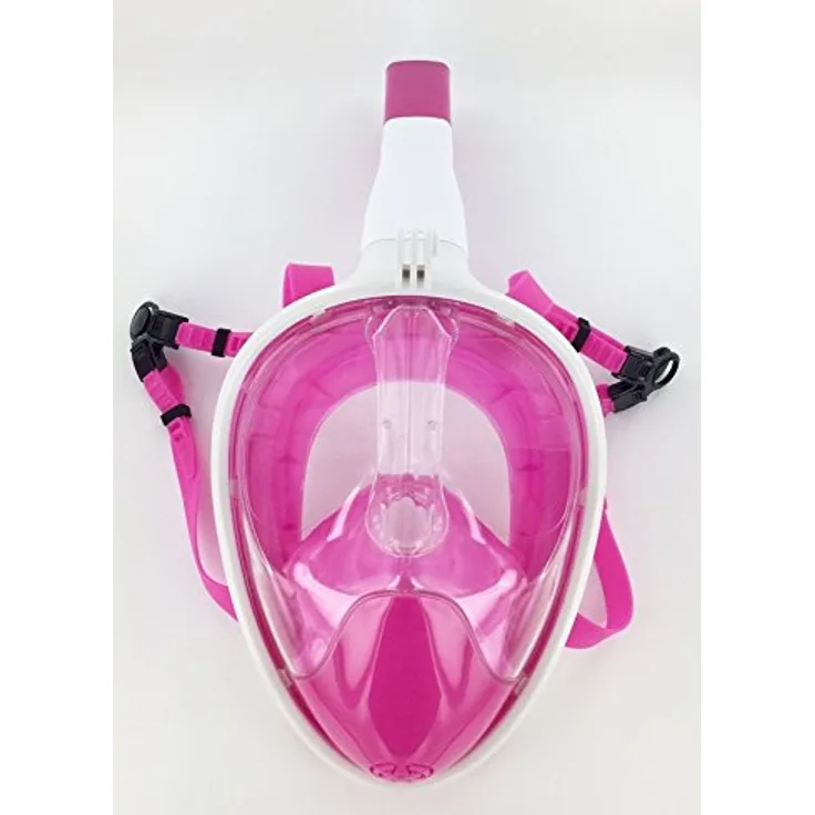 Xtrem Toys 00520 Full Face Schnorchel Maske, weiß/pink, ab 10 Jahren