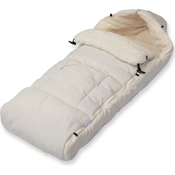 Monzana Babyfußsack Handwärmer Wetterfest Reflektoren-Streifen Reißverschluss abnehmbares Fußteil Waschbar Kinderwagen Winter Fußsack 90x60 cm – Bild 1