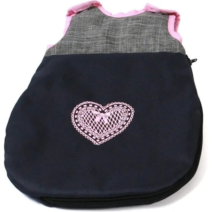 Bayer Chic 2000 794 26 Puppen Bola, Schlafsack für Babypuppen, Melange grau-Navy, blau