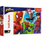 Trefl 18242 , Puzzle, Spiderman und Miguel, Disney Marvel Spiderman, 30 Teile, für Kinder ab 3 Jahren