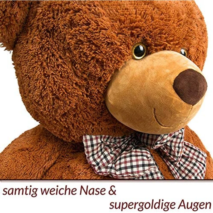 Deuba 'Plüschtier Teddybär L Braun 50cm', Riesen Teddy Bär Valentinstag Geschenk, braun – Bild 8