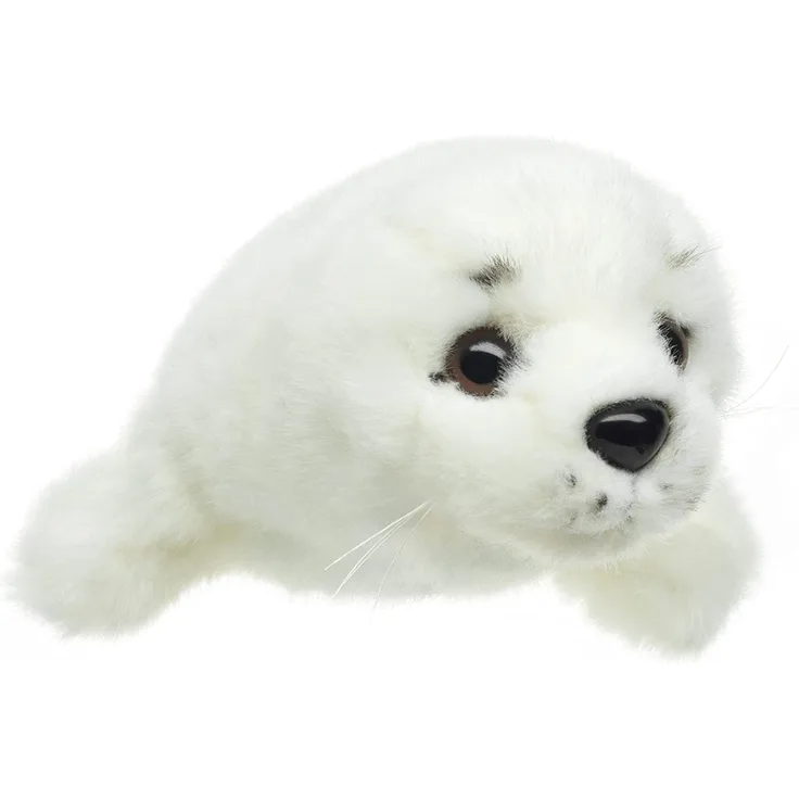 Uni-Toys – Seehund weiß - Plüsch-Robbe - Plüschtier, Kuscheltier (Klein)