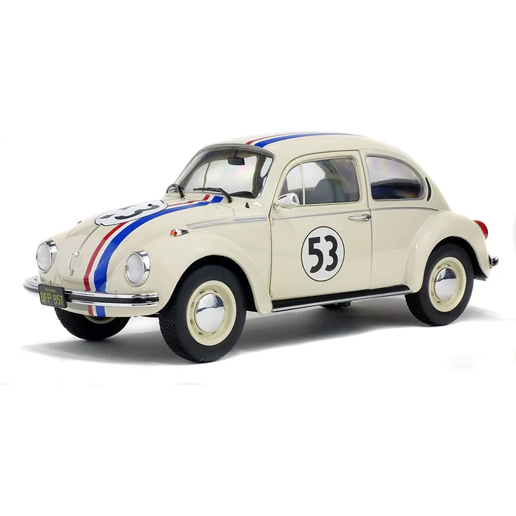 Solido S1800505 1:18 VW Käfer 1303 Racer #53, beige, Maßstab - Preisvergleich – Bild 1