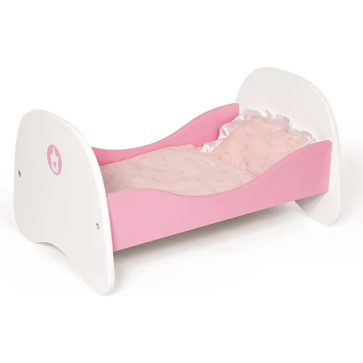 Bayer Design 54201 Puppenbett aus Holz Prinzessin Circa 51/33 / 27 cm, rosa