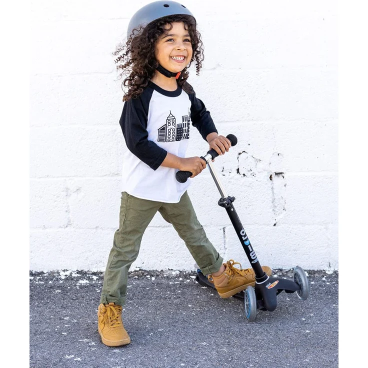 Micro Mini Deluxe Skateboard, Unisex, Schwarz/Grau, Einheitsgröße – Bild 6