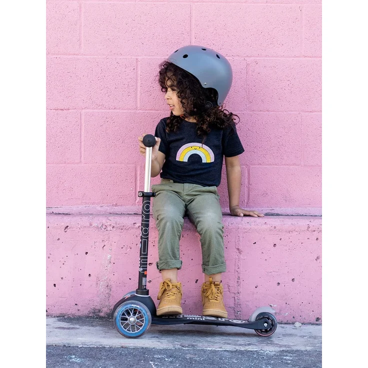 Micro Mini Deluxe Skateboard, Unisex, Schwarz/Grau, Einheitsgröße – Bild 7