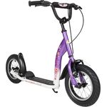 BIKESTAR 'Kinderroller 12 Zoll Sport Edition', ab 6 Jahren, 120 cm Körpergröße, höhenverstellbar bis 90 cm, lila & weiß
