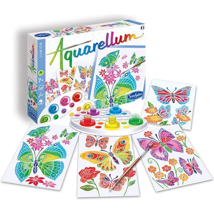 SENTOSPHERE 06500 Aquarellum Junior Schmetterling u. Blume