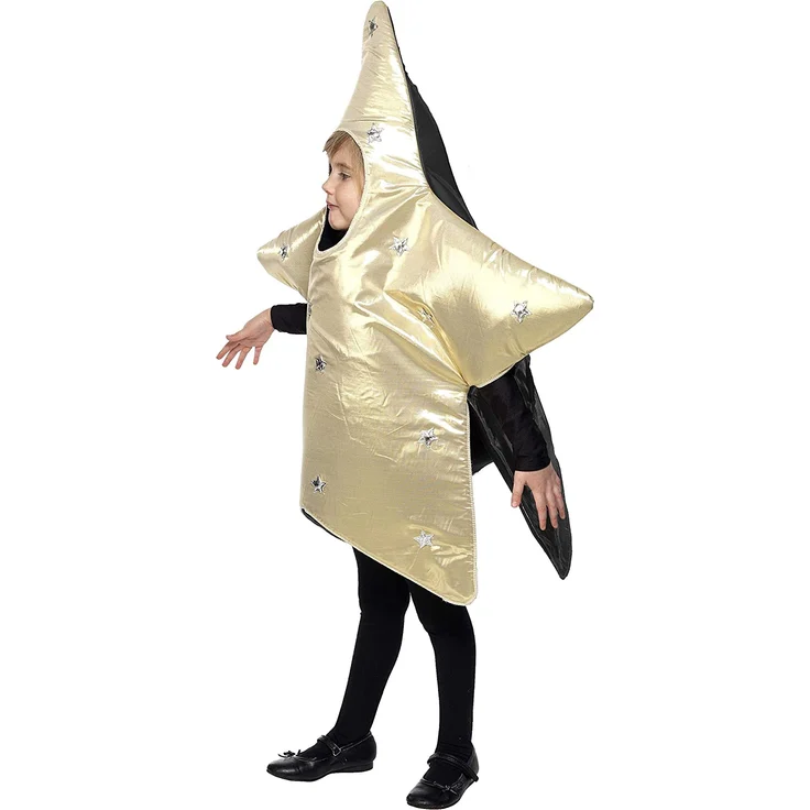Smiffys, Kinder Unisex Weihnachtsstern Kostüm, Tunika, Größe: S, 31310 – Bild 2