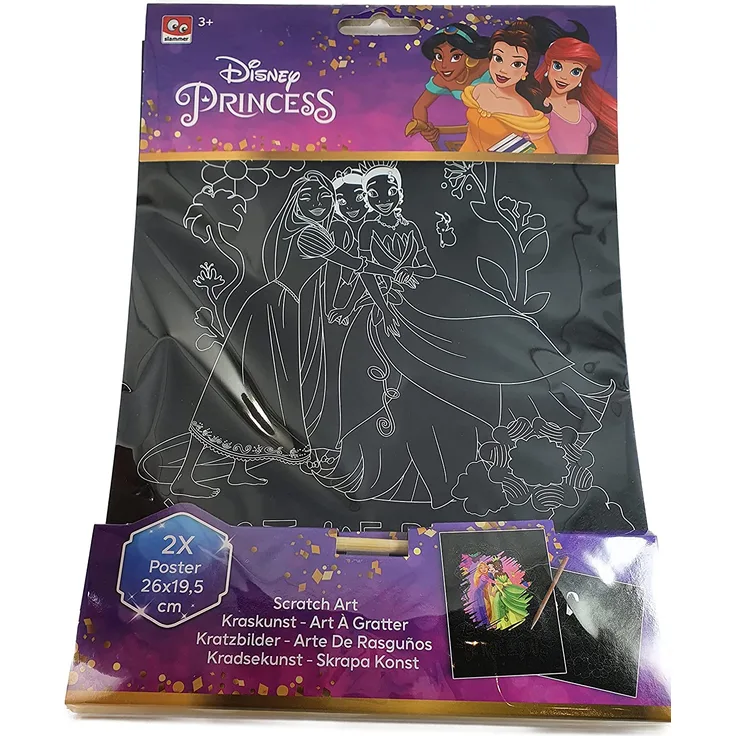 Disney Princess - Kratzbilder Set - Prinzessinnen