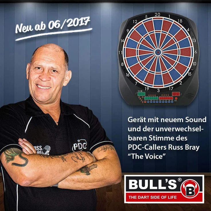 BULL'S® Elektronische Dartscheibe Russ Bray – Bild 2