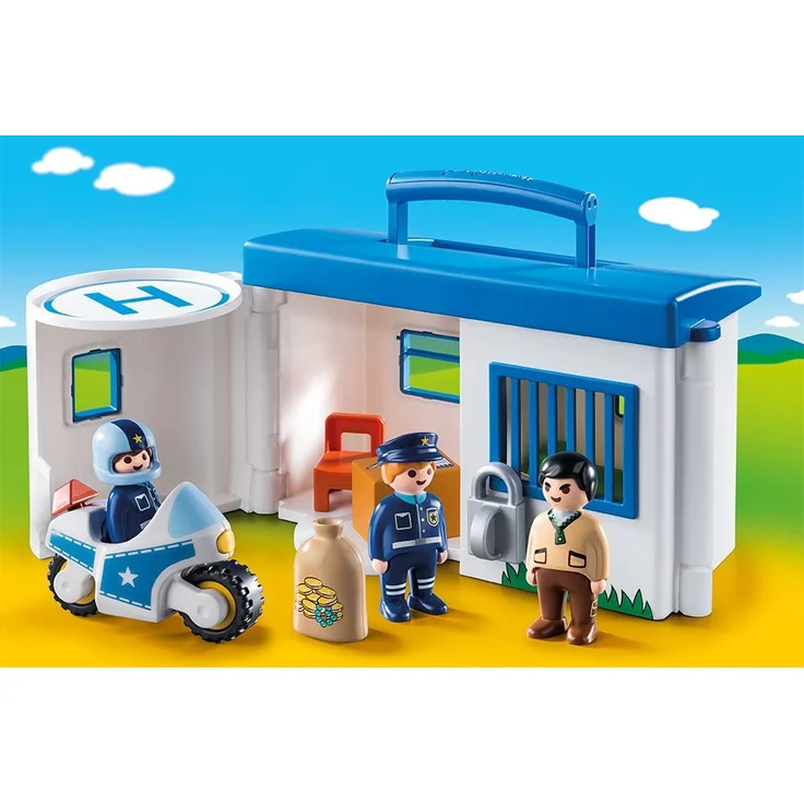 Playmobil 1.2.3 9382 'Meine Mitnehm-Polizeistation', ab 1,5 Jahren – Bild 2