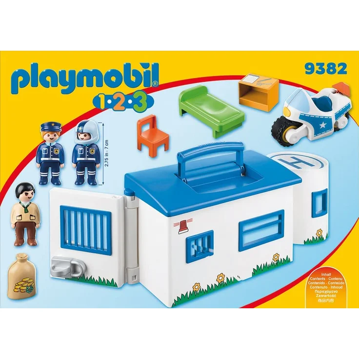 Playmobil 1.2.3 9382 'Meine Mitnehm-Polizeistation', ab 1,5 Jahren – Bild 3
