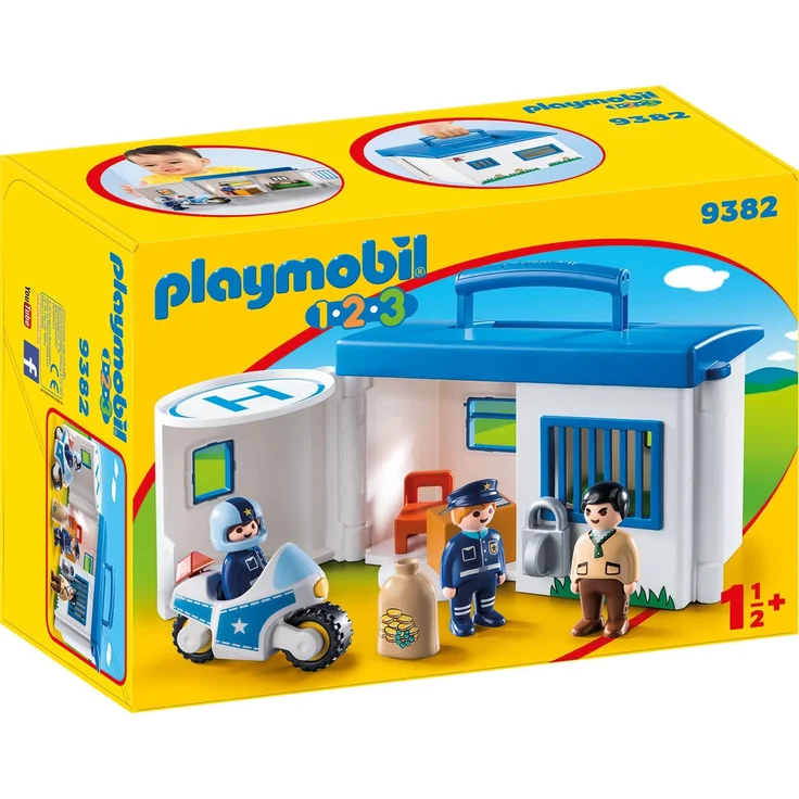 Playmobil 1.2.3 9382 'Meine Mitnehm-Polizeistation', ab 1,5 Jahren – Bild 1