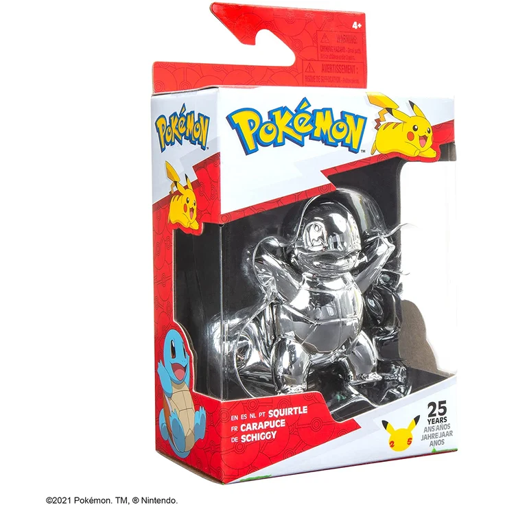 Pokémon - Select Battle Figur - Schiggy silber – Bild 3