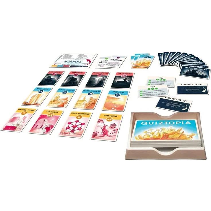 KOSMOS - Quiztopia - Gemeinsam gegen das Spiel, das kooperative Quiz von Marc-Uwe Kling. Wissensspiel ab 16 Jahren, Brettspiel – Bild 9