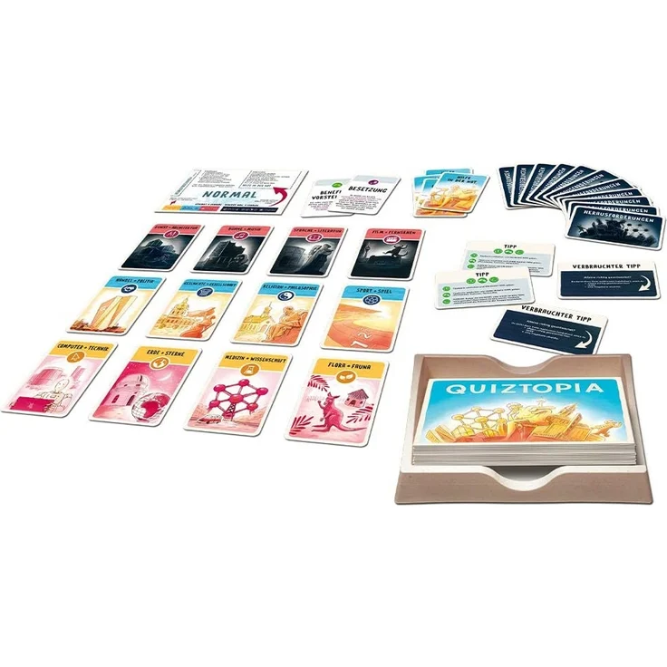 KOSMOS - Quiztopia - Gemeinsam gegen das Spiel, das kooperative Quiz von Marc-Uwe Kling. Wissensspiel ab 16 Jahren, Brettspiel – Bild 3