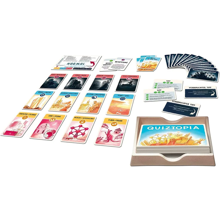 KOSMOS - Quiztopia - Gemeinsam gegen das Spiel, das kooperative Quiz von Marc-Uwe Kling. Wissensspiel ab 16 Jahren, Brettspiel – Bild 7