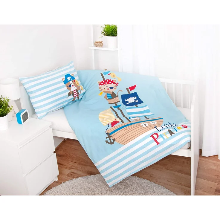 Herding Baby Bettwäsche Lara Little Pirat 100 x 135 und 40 x 60 cm – Bild 3