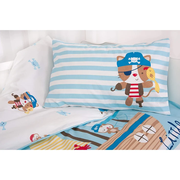 Herding Baby Bettwäsche Lara Little Pirat 100 x 135 und 40 x 60 cm – Bild 4