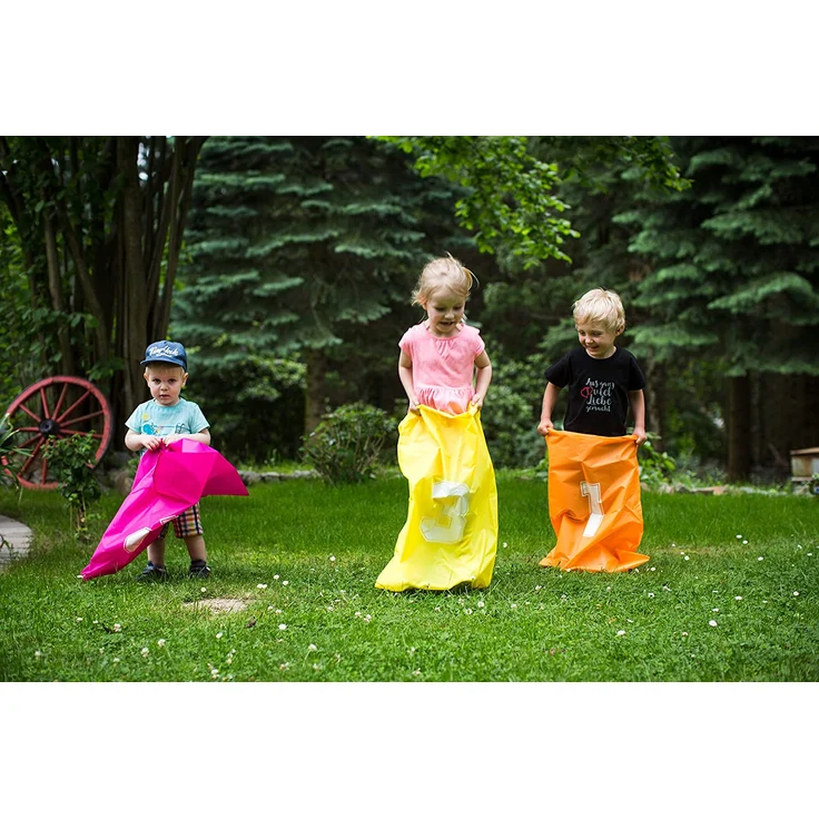 Bewegungsspielset Sackhüpfen, Eierlaufen, Dosenwerfen inkl. Zubehör – Bild 6