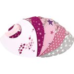 Lilly and Ben® Baby-Dreieckstuch I doppellagiges & saugstarkes Baby-Halstuch I Baby-Lätzchen mit nickelfreien Druckknöpfen I Baby-Spucktücher von 0-48 Monate I hübsche Geschenkbox I 5er-Set