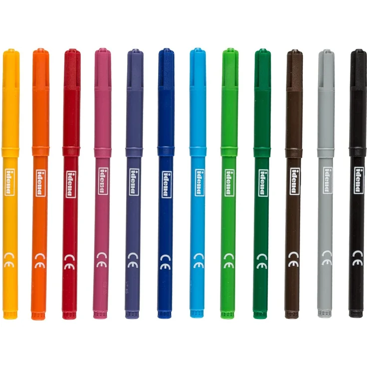 Idena 10037 - Fasermaler, 2 mm Spitze, 12 Farben, 12 Stück – Bild 3