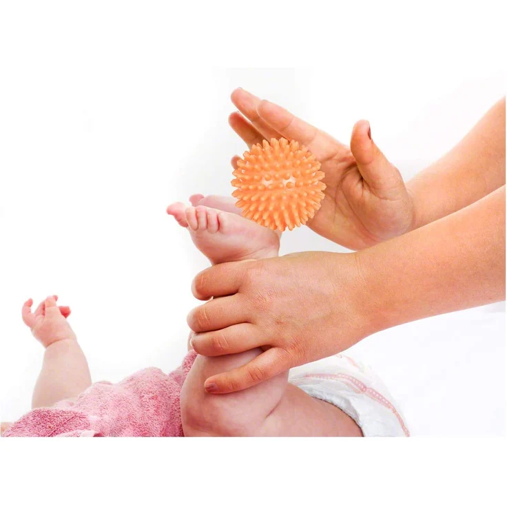 Igelball Massageball Reflexzonen Massage Selbstmassage hart 6 cm lichtgrau, lichtgrau – Bild 5