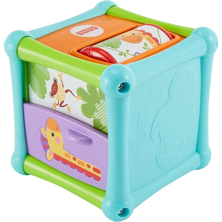 Fisher-Price BFH80 - Tierfreunde Spielwürfel, Babyspielzeug ab 6 Monate