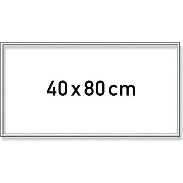 Schipper 605250768 Malen nach Zahlen, Alurahmen 40 x 80 cm, silber matt ohne Glas für Ihr Kunstwerk, einfache Selbstmontage
