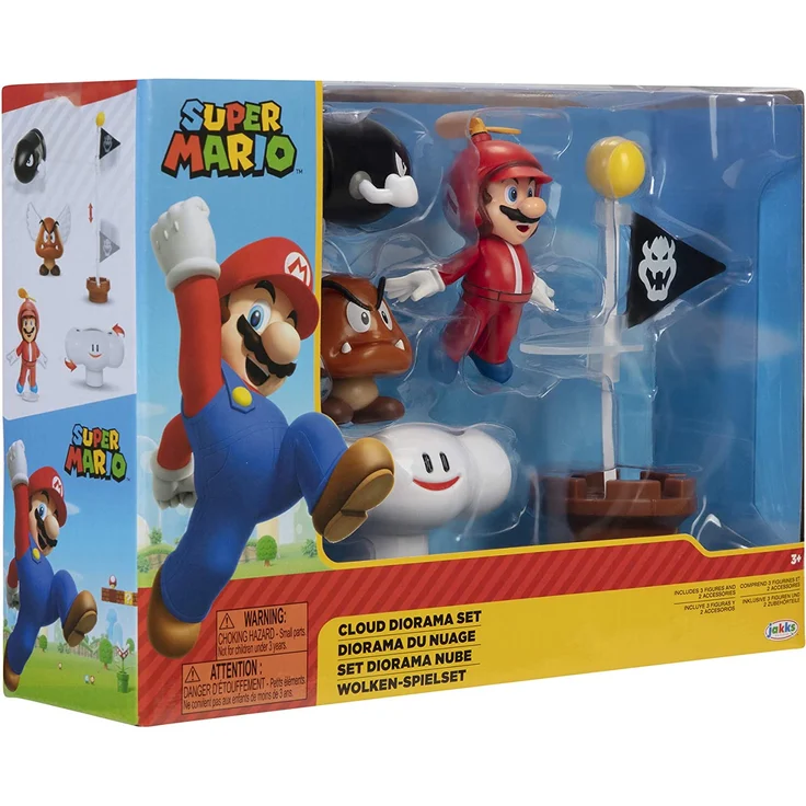 Jakks Pacific Super Mario Cloud Diorama set with 6. 5 cm figures – Bild 8