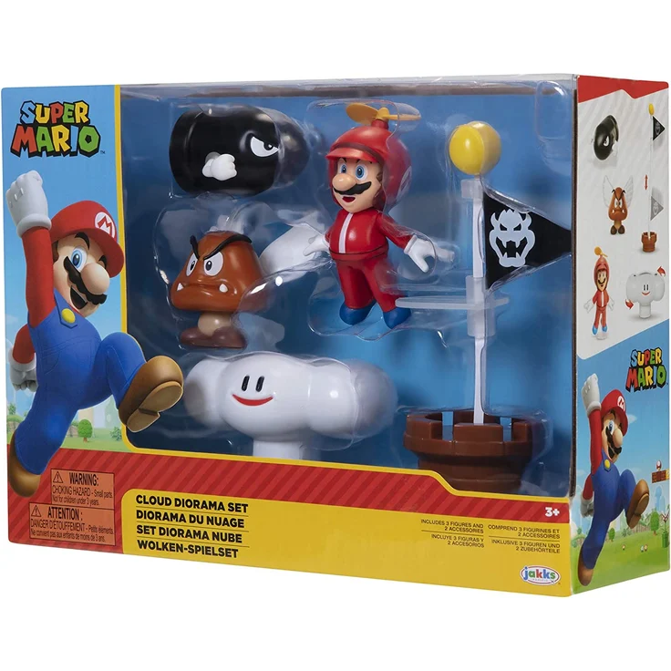Jakks Pacific Super Mario Cloud Diorama set with 6. 5 cm figures – Bild 6