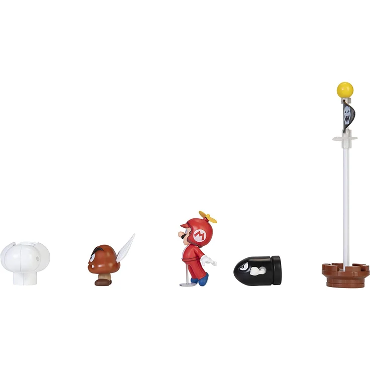 Jakks Pacific Super Mario Cloud Diorama set with 6. 5 cm figures – Bild 11