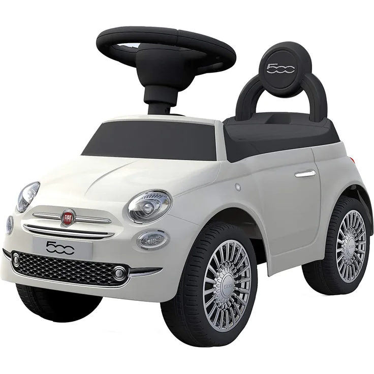 TURBO CHALLENGE Lauflernhilfe FIAT 500-119091, weiß, Kunststoff, max. Gewicht 25 kg, ab 12 Monate, 119091, Weiß