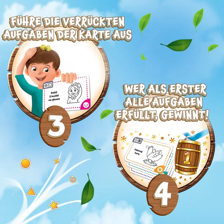 Trefl, Das Lachfass, Familienspiel, Würfelspiel, Kartenspiel, Gesellschaftsspiel für Erwachsene und Kinder ab 5 Jahren 2194 – Bild 5