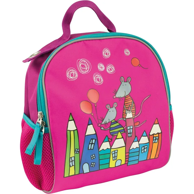 Eberhard Faber 577602 - Rucksack Mini Kids Club, 7,5 Liter, ca. 28 x 26 x 16 cm, brombeer