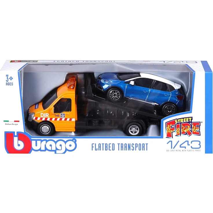 Bburago 15631400 1:43 Abschleppwagen mit 1 Fahrzeug Sortiert – Bild 8
