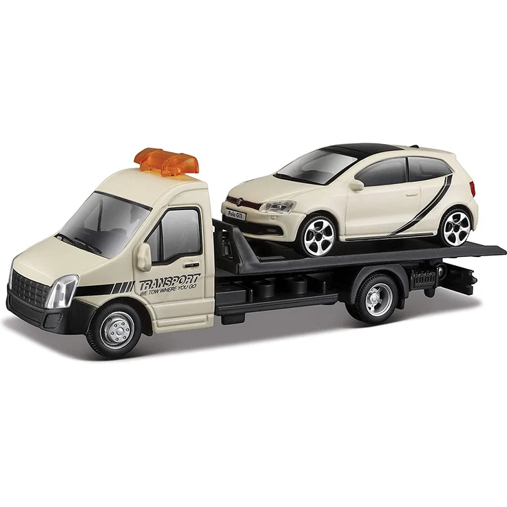 Bburago 15631400 1:43 Abschleppwagen mit 1 Fahrzeug Sortiert – Bild 6