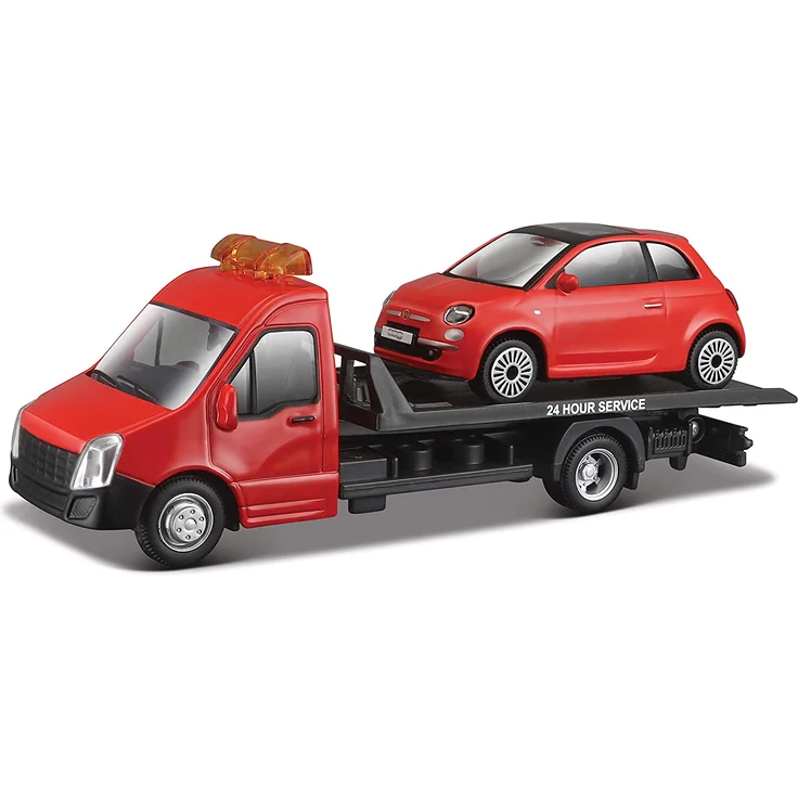 Bburago 15631400 1:43 Abschleppwagen mit 1 Fahrzeug Sortiert – Bild 1