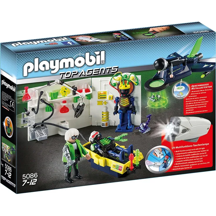 PLAYMOBIL 5086 - Agentenlabor mit Flieger