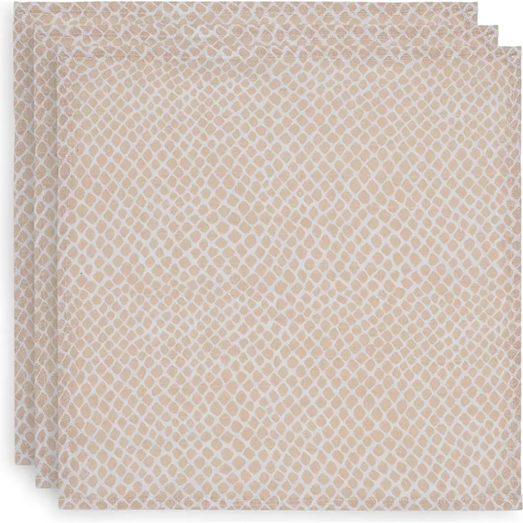 Jollein Snake Mundtuch Pale Pink 3 Stück