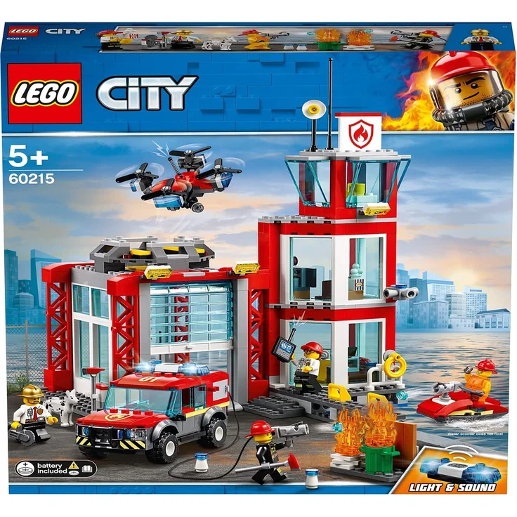 LEGO City 60215 Feuerwehr-Station mit Feuerwehr-Minifiguren – Bild 5
