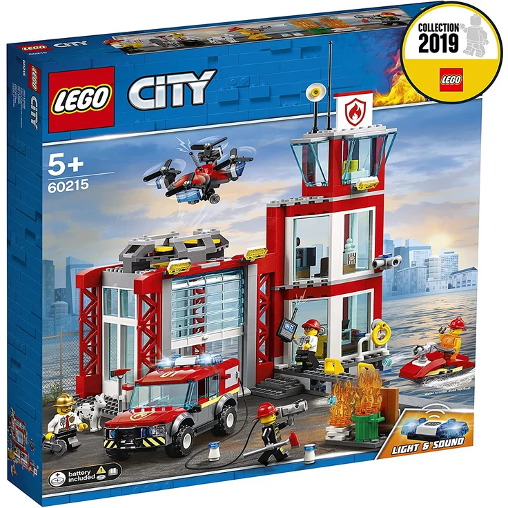 LEGO City 60215 Feuerwehr-Station mit Feuerwehr-Minifiguren – Bild 2