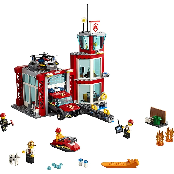 LEGO City 60215 Feuerwehr-Station mit Feuerwehr-Minifiguren – Bild 3